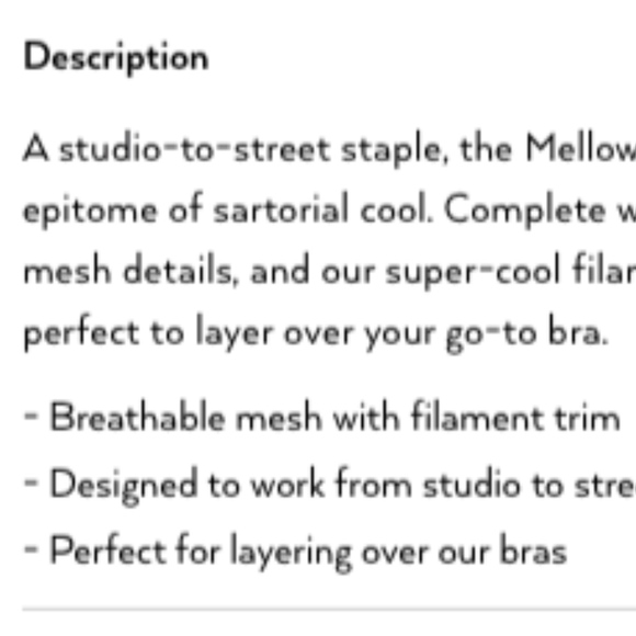 Alo Yoga Mellow Short Sleeve Top - Picture 2 of 2